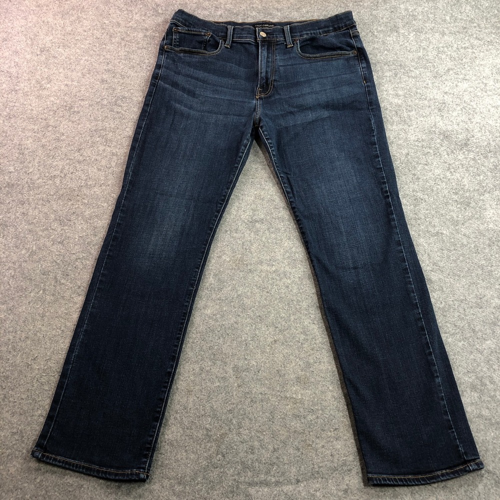 Lucky Brand Mens 223 Straight Jeans 34x32 Dark Wash Blue Denim 7MW00010